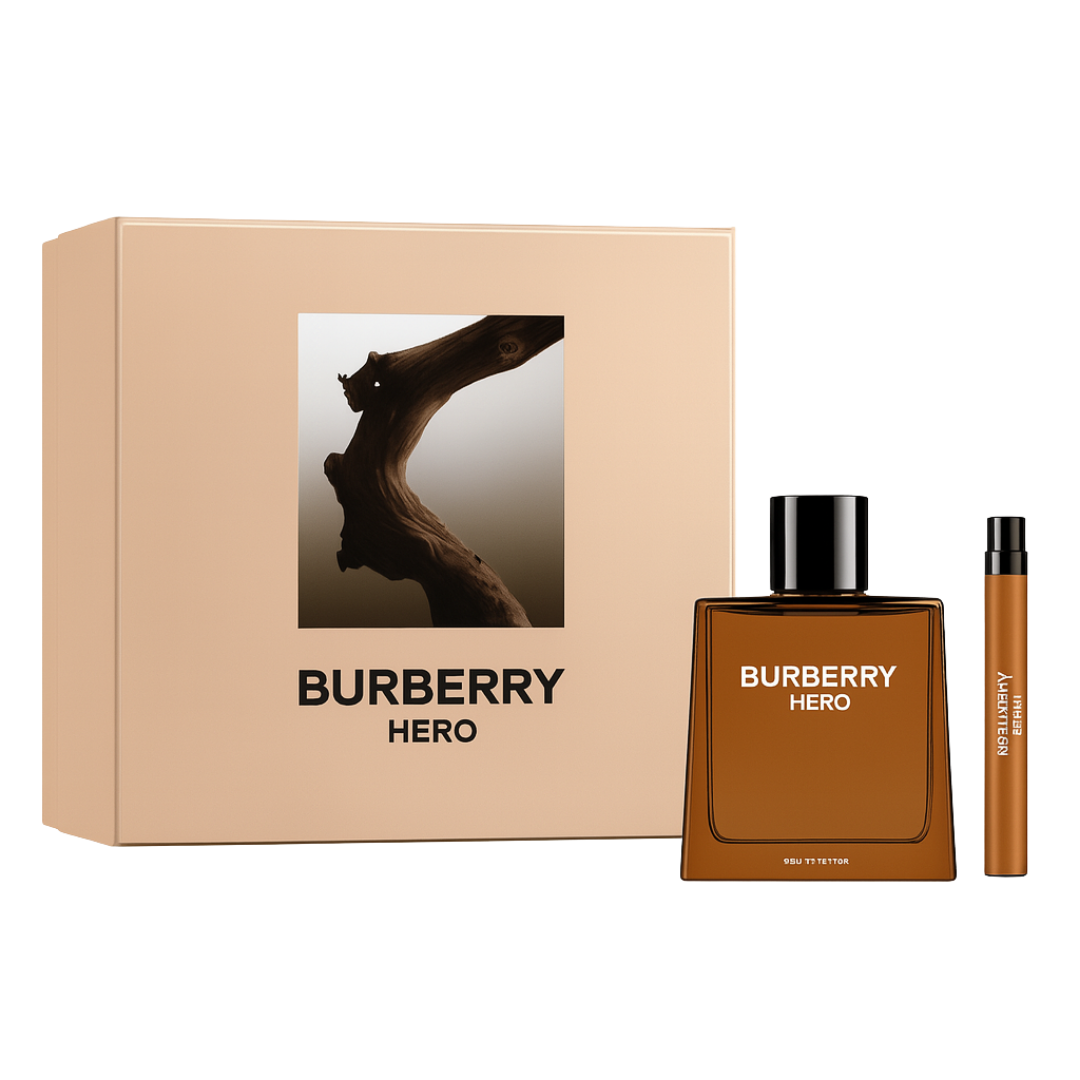 Kit Burberry - Masculino - Hero EDP 100ml + Travel Spray 10ml