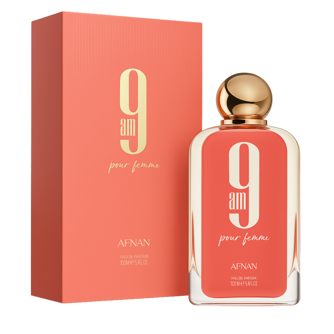 9AM Pour Femme - Afnan - Perfume Feminino - Eau De Parfum - 100ml (Lacrado)