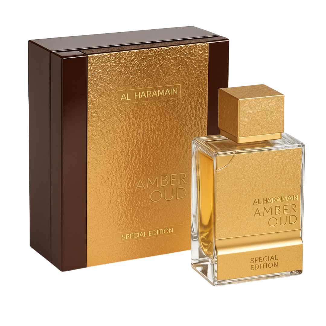 Amber Oud Gold 999.9 Dubai Edition - Al Haramain - Perfume Unissex - Extrait de Parfum - 75ml (Lacrado)